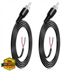 Fyntave Rca Audio Cable 2 Pack 3.3FT Speaker Wire Male Plug Repair Adapter New. Price: $20.00.