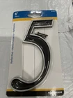 Hillman 6-IN Reflective Black Number #5 Letter 844815 New. Price: $7.99.