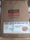 Simpson Strong Tie PGT2-R For Pipe Grip 2-3/8" O.d. 50 Pack Case New. Price: $120.00.