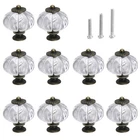 Acrylic Pumpkin Knobs Set Of 10 - Clear Cabinet Pulls For Doors, Drawers, Kit... New. Price: $15.53.