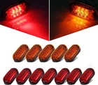 Partsam 12PCS Inch Oblong 10 Led Marker Lights, 4" Rectangular 7RED 5AMBER New. Price: $61.02.