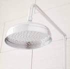 Signature Hardware Baudette Exposed Pipe Shower Set With Rainfall Head, Chrome Open. Price: $299.95.