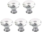 5 Pack Crystal Glass Cabinet KNOBS-30MM Diamond Shape Pulls Handles For Drawer New. Price: $11.82.