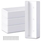 4 Pack 2" X 6" Vinyl Fence Stair U-mount Bracket Kit Slotted Handrail Br... New. Price: $30.40.