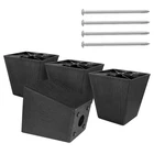 Masendelk 4 Inch Black Plastic Furniture Legs Screw-in Couch Square Sofa New. Price: $31.36.