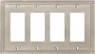 Liberty W35069-SN Classic Beaded Satin Nickel Quad Gfci Wall Plate Cover New. Price: $14.65.