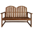 Outdoor Patio Bench 2-SEATER With Armrests Solid Wood Acacia Vidaxl New. Price: $157.99.