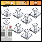 6 Pcs Adhesive Cabinet Knobs - Clear Acrylic Mirror Pull Handles, Square Design New. Price: $26.59.