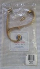 New P27380 Hickory Hardware Polished Brass Double Wall Mount Coat Robe Hook. Price: $12.95.