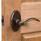 Dummy Door Interior Arched Lever Handle With Oval Escutcheon 2.5" X - Left New. Price: $23.00.