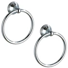 Chrome Towel Ring 2-PACK Wall Mount Hand Holders Bathroom Accessories New. Price: $28.48.