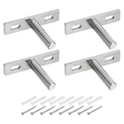 Uxcell 4PCS Floating Shelf Bracket - 2 Inch Wall Mounting Blind Silver New. Price: $18.99.