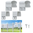 4 Pack Aluminum Deck Railing Connector, Fixed Bracket, White Out New. Price: $54.61.