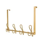 Fantashome Double Prong Over The Door Rack, With 4 Triple Hooks To Gold New. Price: $38.99.