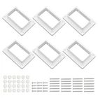 Aiwaiufu 2 X 3.5 White Vinyl Fence Brackets, Slotted Handrail New. Price: $33.22.