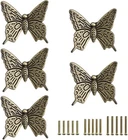 Juxyes Pack Of 5 Vintage Butterfly Cupboard Door Knobs, Antique Bronze New. Price: $11.67.