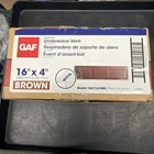 Gaf Undereave Vent Soffit Aluminum Brown 4" Master Flow EAC16X4BR (36 Pack) New. Price: $83.59.