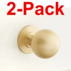 Signature Hardware 2-PACK 1-1/4 In. Rodino Round Cabinet Knob Satin Brass New. Price: $12.89.