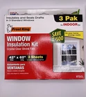 Frost King Window Insulation Kit, Indoor Use, Pack - 42" X 62" Standard #V73/3 Open. Price: $14.99.