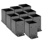 Spaceeup Post Base 10 Pcs, Inner Size 3.6"X3.6" 4X4, Black New. Price: $130.47.