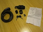 Master Bike Lock, 6 Foot, 2 Keys, Vinyl Coated Cable Gray Mount Wit Instructions Used. Price: $14.99.