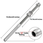 Blika 6" Swage Threaded Stud For 1/8" Cable Railing New. Price: $43.24.