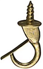 National Hardware Bright Brass Gold Steel 7/8 In. Safety Cup Hook 10 Lb 2 Pk New. Price: $7.88.