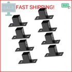 YIDU69Q 8 Pcs 1" Black Square Tube Fittings - Way With Plate, Post Flan New. Price: $33.99.