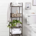 Amazon Basics 4-TIER Iron Towel Shelf Black 11.4"L X 11.8"W 44.5"H For Bathr New. Price: $86.74.