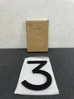 Sure-loc 6" Brushed Aluminum Floating House Number 3 Open. Price: $29.13.