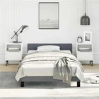 Bowery Hill Engineered Wood Twin Xl Bed Frame With Headboard Dark Gray New. Price: $138.23.