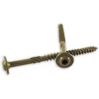 Woodpro ST516X4-25PC Screw, 5/16 In, Gold Steel Flange Round Head New. Price: $18.59.