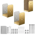 Goowoobee 4X4 Post Base 2-PACK,GOLD Bracket,stainless Steel Anc... New. Price: $37.74.