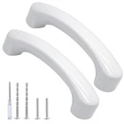Qjaiune 2PCS White Ceramic Cabinet Drawer Pulls, Pack, + Arch Shape New. Price: $17.30.