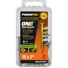 Hillman 116800 Steel Flat Head Multi-material Screw #10 X 2 In. (pack Of 5). Price: $23.00.