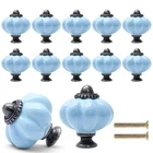 Cionyce 12 Light Blue Pumpkin Knobs Ceramic Cabinet 8 Pack, New. Price: $24.99.