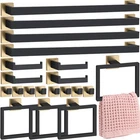 Gisafai 20 Pcs Black Gold Bathroom Hardware Accessories Set 23.6 Inch New. Price: $140.44.