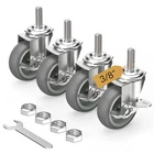 Holkie Wheels Inch Locking Casters Set Of 4, Threaded Stem 3/ New. Price: $22.39.