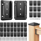 Steel Dn Mate Pcs Deck Railing Bracket Connectors For 2X4 60, Black New. Price: $85.51.