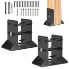 Tayory 6X6 Post Base 2 Pcsinner Size 5.6X5.6 Anchors Black Deck Railing New. Price: $76.93.