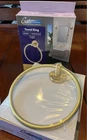 Gatco Latitude Ii Brushed Brass Towel Ring Open. Price: $15.00.