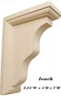 Ekena Millwork Hamilton Traditional Brackets Lot Of 4 Rubberwood New. Price: $24.99.