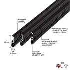 M-d Building Products 36" X 7' Door Jamb Weatherstrip Kit Aluminum Vinyl Bronze New. Price: $30.09.