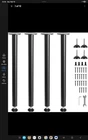 Vevor 28" Solid Steel Adjustable Desk Legs Office Furniture Set 4 Black Open. Price: $32.99.