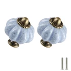 Blue Crackle Pumpkin Knobs 6 Pack Ceramic Cabinet Vintage Drawer Pulls ... New. Price: $15.22.