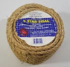 W) Vintage T.w. Evans Cordage Co. 5-STAR Sisal Rope 100FT 3/8" Roll Open. Price: $24.99.