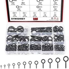 Dywishkey 240PCS 12 Sizes Black Zinc Plated Steel Bolts Screw Eyes Assort... New. Price: $22.39.