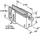 Prime-line 131459 Steel Sliding Glass Door Roller Assembly 1-1/4 DIA.X3/8 In. New. Price: $11.59.