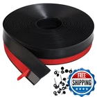 Taaizau 32.8FT Universal Garage Door Top And Sides Seal Strip Waterproof Self New. Price: $41.53.