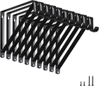 Home Master Hardware Heavy Duty Closet Shelf Rod Brackets 10 Pack, Black New. Price: $67.25.